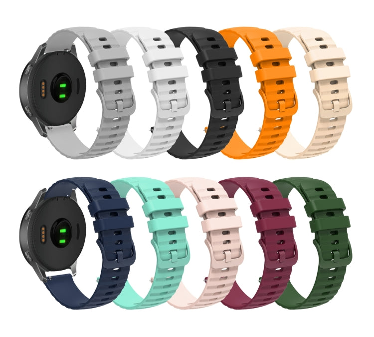 For Amazfit GTS 2E 20mm Wavy Dot Pattern Solid Color Silicone Watch Band(Grey) - free shipping - PMC TechLife - Order now!