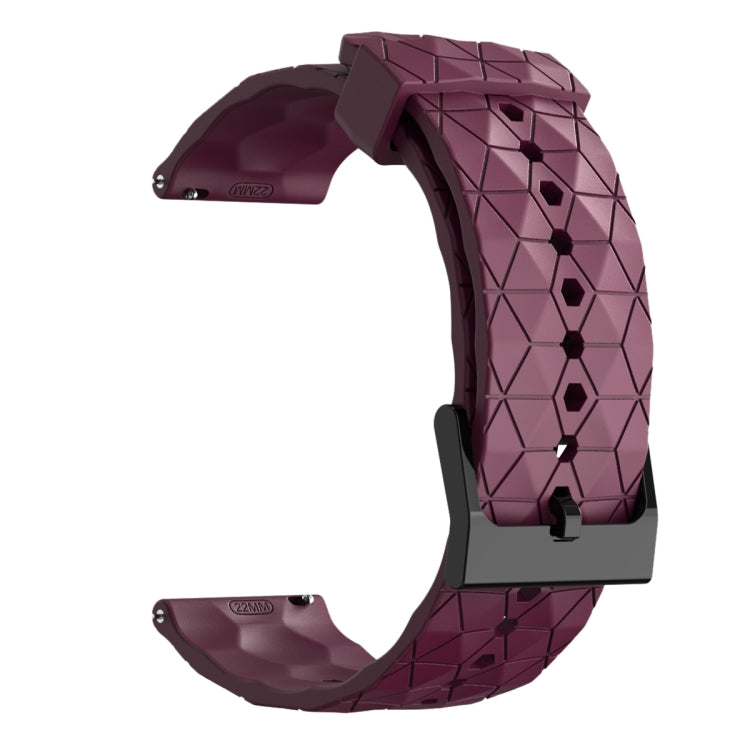 For Amazfit GTS 2 Mini 20mm Football Pattern Solid Color Silicone Watch Band(Wine Red) - free shipping - PMC TechLife - Order now!