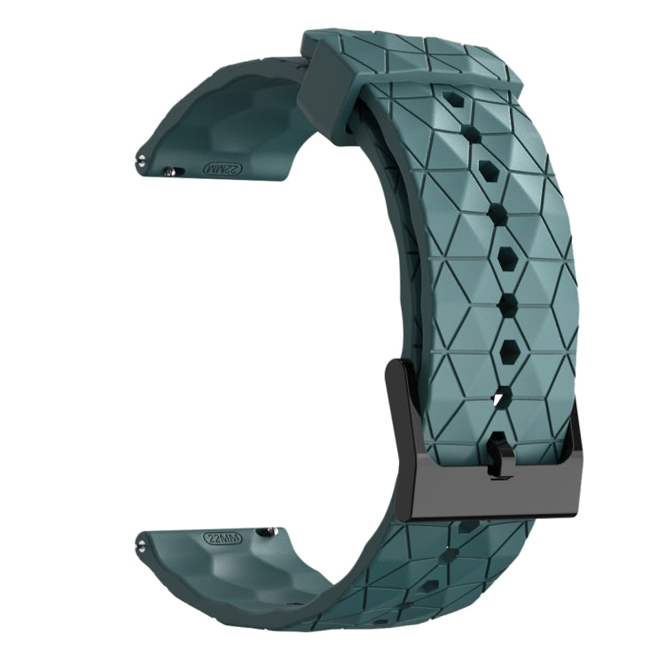 For Amazfit GTS 2 Mini 20mm Football Pattern Solid Color Silicone Watch Band(Rock Cyan) - free shipping - PMC TechLife - Order now!