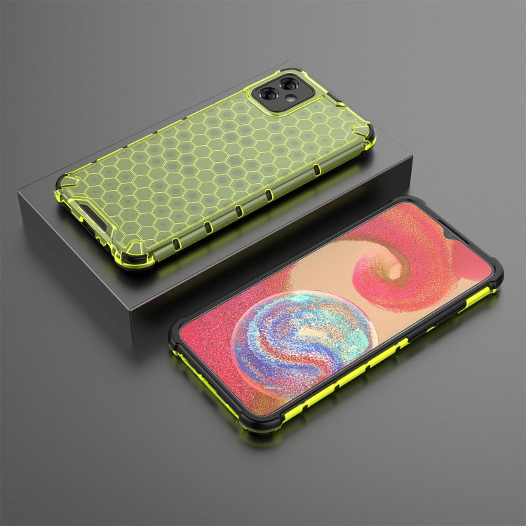 For Samsung Galaxy A04e 4G Honeycomb Phone Case(Green) - Galaxy Phone Cases by PMC TechLife | Online Shopping South Africa | PMC TechLife