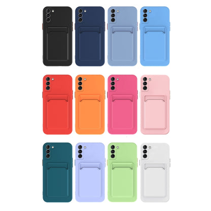 For Samsung Galaxy A34 5G Skin Feel Card TPU Contrast Color Button Phone Case(Dark Blue) - Galaxy Phone Cases by PMC Jewellery | Online Shopping South Africa | PMC Jewellery