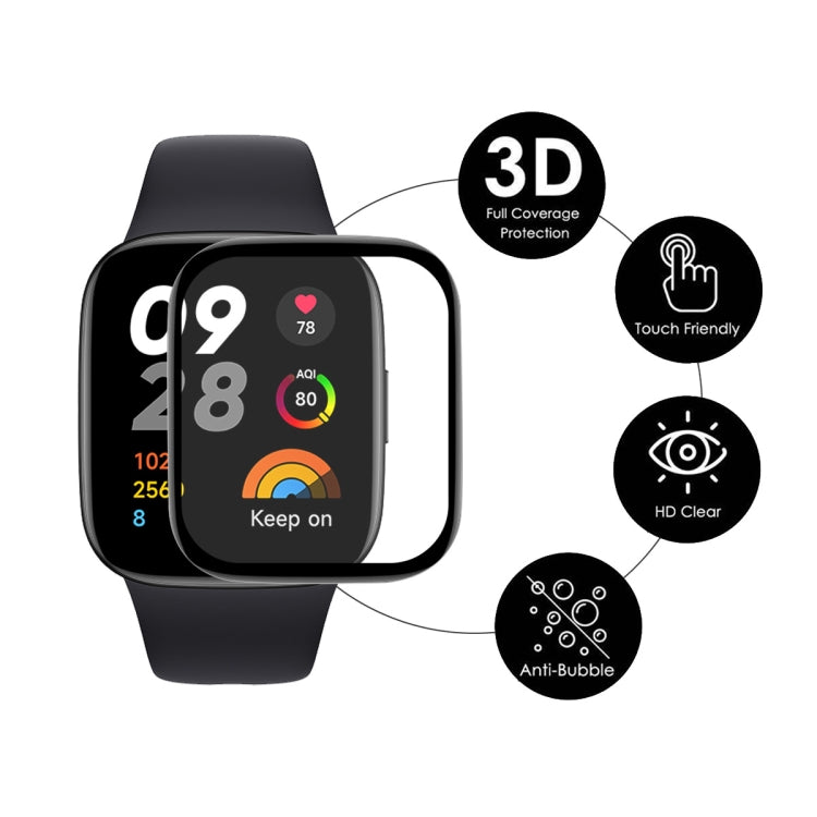 5 PCS For Redmi Watch 3 ENKAY 3D Full Coverage Soft PC Edge + PMMA HD Screen Protector Film - free shipping - PMC TechLife - Order now!