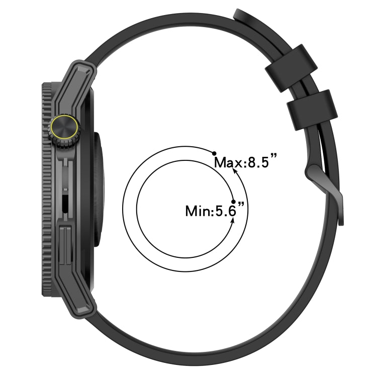 For Xiaomi Watch S2 46mm 22mm Concave Striped Slicone Watch Band(Grey) - free shipping - PMC TechLife - Order now!