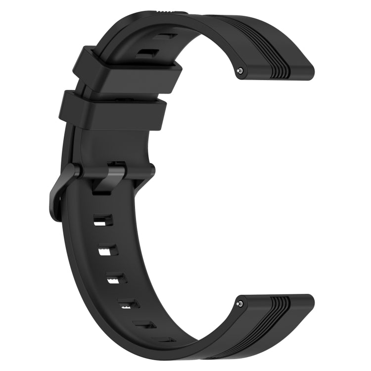 Compatible with Garmin Compatible witherunner 158 20mm Concave Striped Slicone Watch Band(Black) - free shipping - PMC TechLife - Order now!