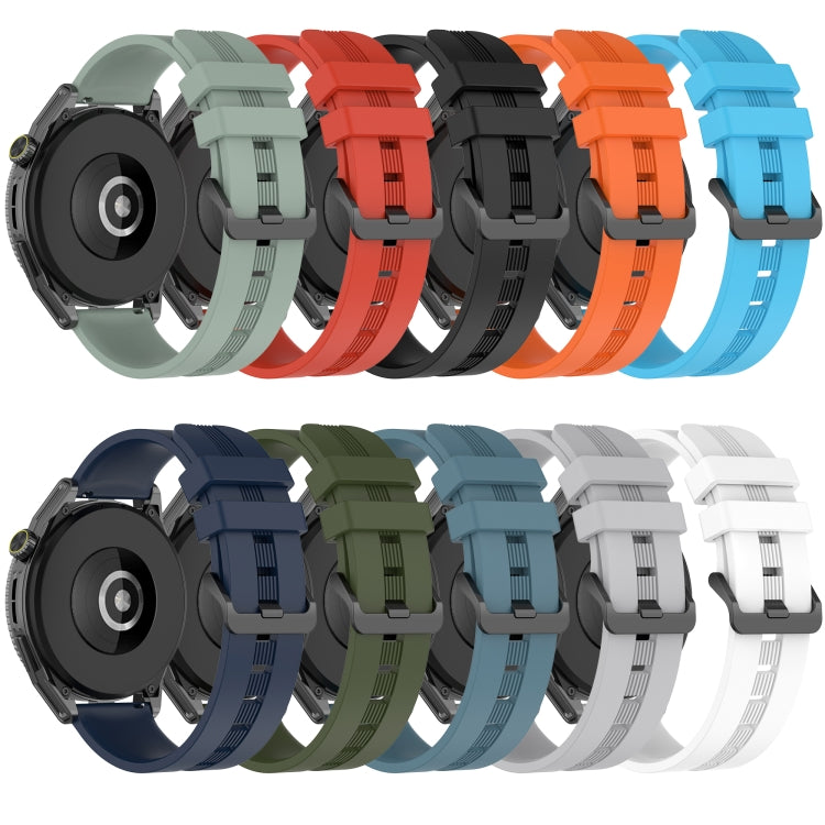 Compatible with Garmin Compatible witherunner Sq2 Music 20mm Concave Striped Slicone Watch Band(Sky Blue) - free shipping - PMC TechLife - Order now!