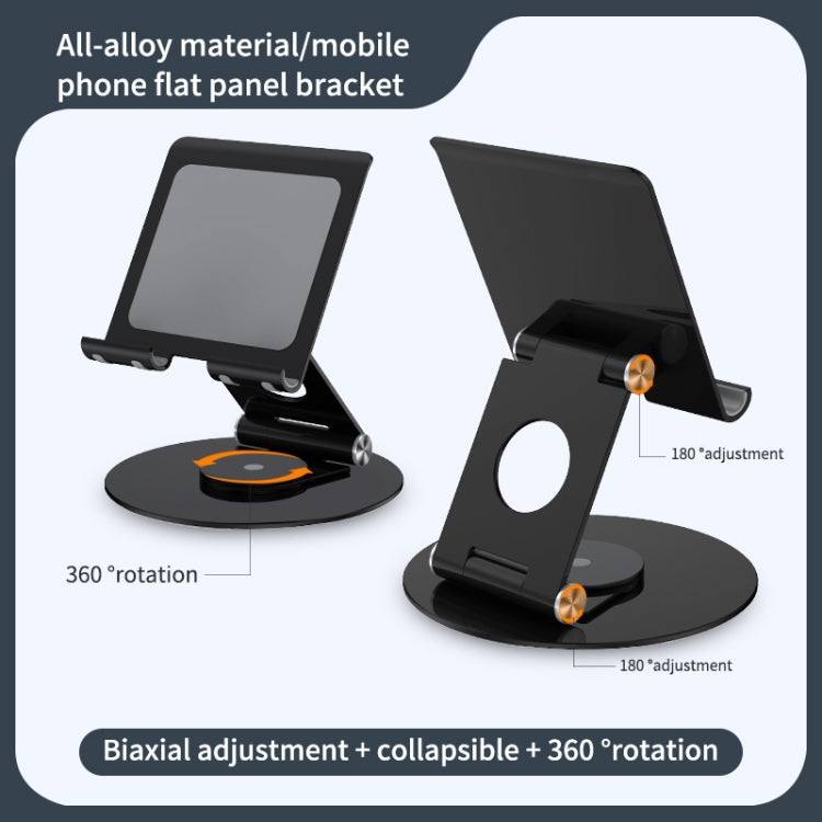 JUNSUNMAY 360 Degrees Rotating Foldable Laptop Desktop Holder Height / Angle Adjustable(Black) - MacBook Holder by JUNSUNMAY | Online Shopping South Africa | PMC Jewellery