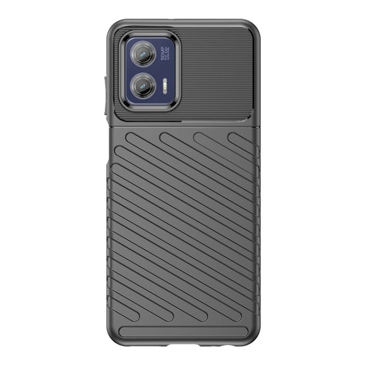 For Motorola Moto G73 Thunderbolt Shockproof TPU Protective Soft Phone Case(Black) - Motorola Cases by PMC Jewellery | Online Shopping South Africa | PMC Jewellery