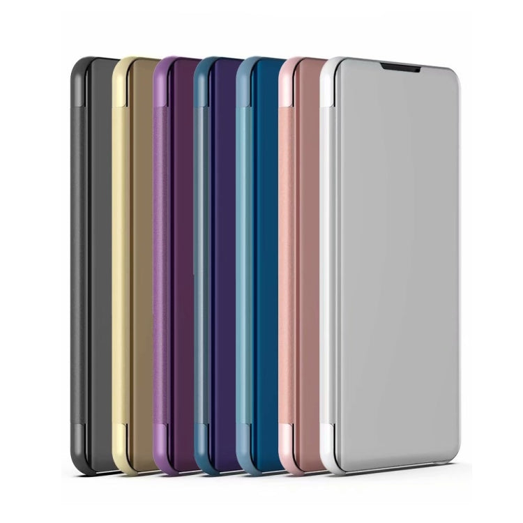 For Honor Magic 5 Lite Plated Mirror Horizontal Flip Leather Case with Holder(Blue) - free shipping - PMC TechLife - Order now!