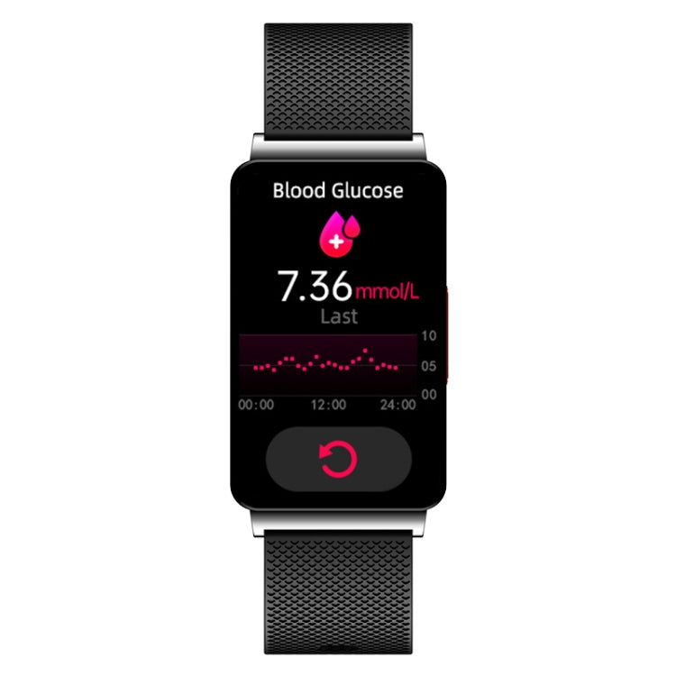 EP08 1.57 inch Color Screen Smart Watch,Support Blood Sugar Monitoring / Heart Rate Monitoring / Blood Pressure Monitoring(Black) -  by PMC Jewellery | Online Shopping South Africa | PMC Jewellery