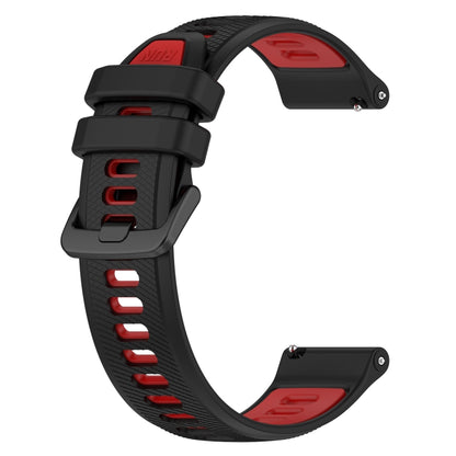 For Huawei Watch GT3 Pro 43mm 20mm Sports Two-Color Silicone Watch Band(Black+Red) - Smart Wear by PMC Jewellery | Online Shopping South Africa | PMC Jewellery