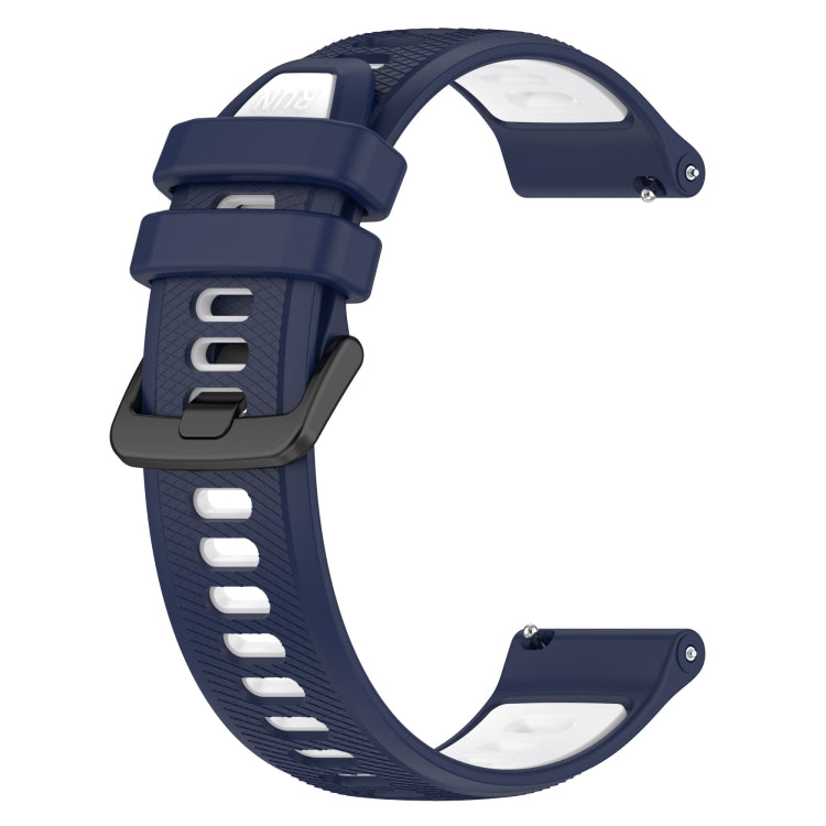 For Huawei Watch GT3 Pro 46mm 22mm Sports Two-Color Silicone Watch Band(Midnight Blue+White) - Smart Wear by PMC Jewellery | Online Shopping South Africa | PMC Jewellery