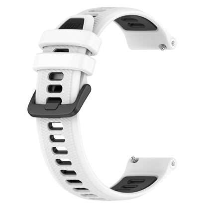 For Huawei Watch 3 Pro New 22mm Sports Two-Color Silicone Watch Band(White+Black) - Smart Wear by PMC Jewellery | Online Shopping South Africa | PMC Jewellery