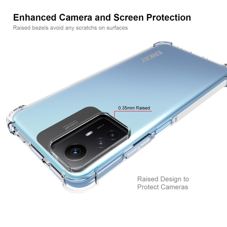 For Xiaomi Redmi Note 12S ENKAY Hat-Prince Transparent TPU Shockproof Phone Case - free shipping - PMC TechLife - Order now!