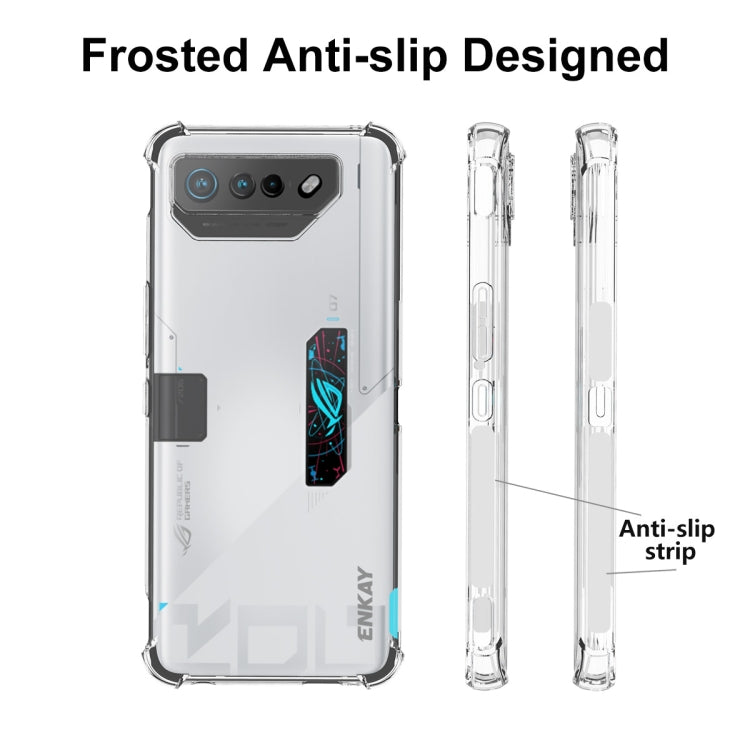 For Asus ROG Phone 7 Ultimate ENKAY Hat-Prince Transparent TPU Shockproof Phone Case - ASUS Cases by ENKAY | Online Shopping South Africa | PMC Jewellery