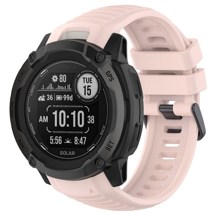 For Garmin Instinct 2X Sports Silicone Replacement Watch Band(Pink) - Watch Bands by PMC Jewellery | Online Shopping South Africa | PMC Jewellery