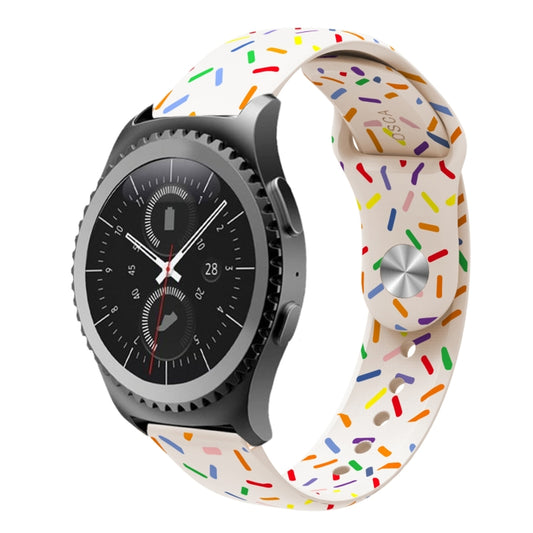 For Samsung Galaxy watch Active 40mm Sports Rainbow Dots Silicone Buckle Watch Band(Starlight Color) - Watch Bands by PMC Jewellery | Online Shopping South Africa | PMC Jewellery