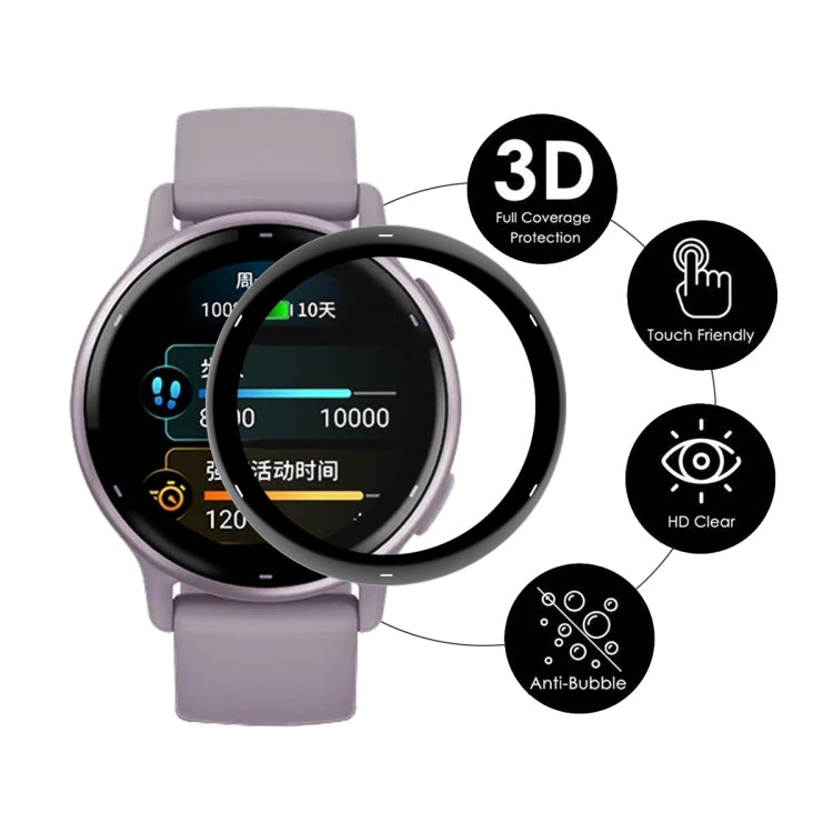 Compatible with Garmin Active 5 2pcs ENKAY 3D Full Coverage Soft PC Edge + PMMA HD Screen Protector Film - free shipping - PMC TechLife - Order now!