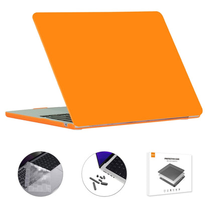 For MacBook Air 15.3 A2941 ENKAY EU Version 3 in 1 Matte Protective Case with TPU Keyboard Film & Anti-dust Plugs(Orange) - MacBook Air Cases by ENKAY | Online Shopping South Africa | PMC Jewellery