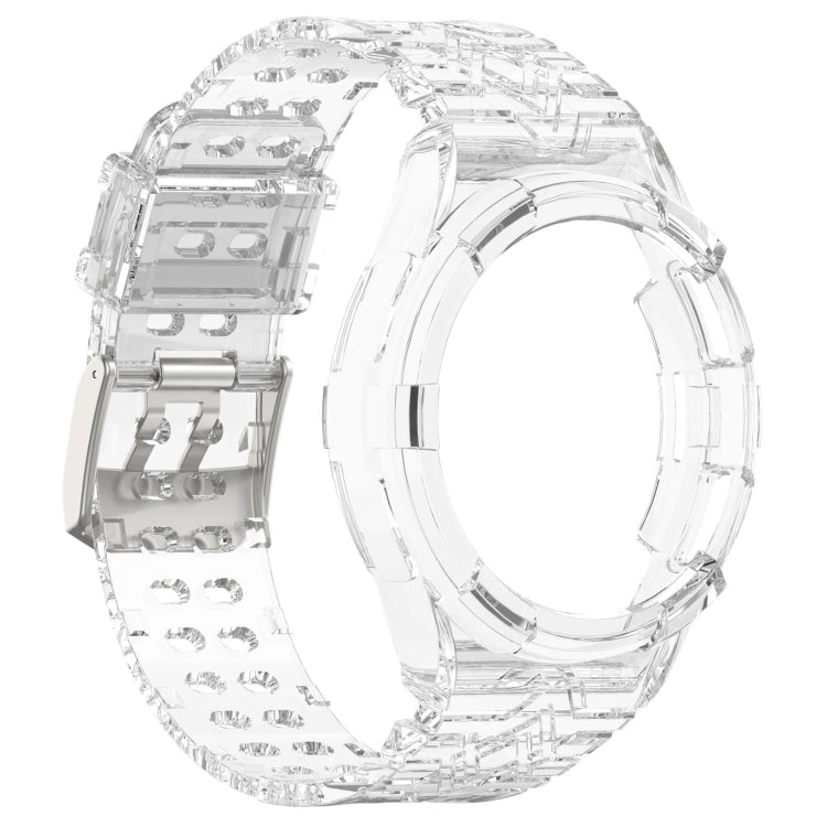 For Samsung Galaxy Watch6 Classic 43mm  R950 Glacier TPU Integrated Watch Band(Transparent) - Watch Bands by PMC Jewellery | Online Shopping South Africa | PMC Jewellery