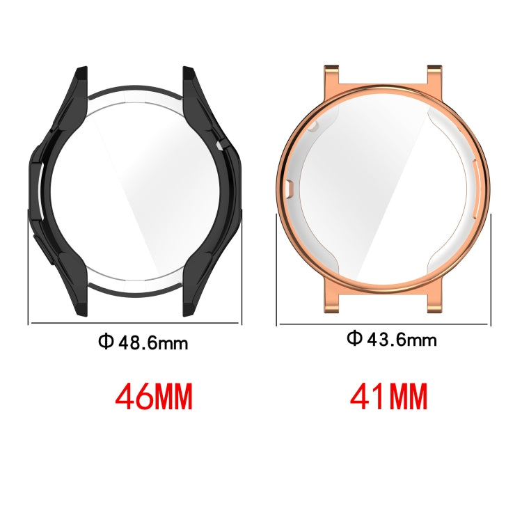 For Huawei Watch GT4 46mm Full Coverage TPU Electroplated Watch Protective Case(Transparent White) - Watch Cases by PMC Jewellery | Online Shopping South Africa | PMC Jewellery