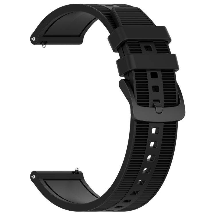 For Huawei Watch GT3 46mm 22mm Textured Silicone Solid Color Watch Band(Black) - Watch Bands by PMC TechLife | Online Shopping South Africa | PMC TechLife