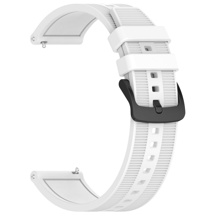 For Huawei Watch 4 Pro 22mm Textured Silicone Solid Color Watch Band(White) - Watch Bands by PMC TechLife | Online Shopping South Africa | PMC TechLife