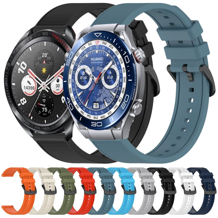 For Huawei Watch GT3 SE 22mm Textured Silicone Solid Color Watch Band(Black) - Watch Bands by PMC TechLife | Online Shopping South Africa | PMC TechLife | Buy Now Pay Later Mobicred