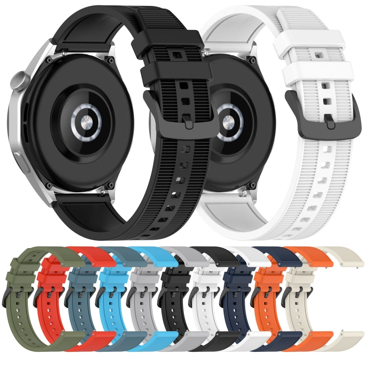 For Huawei Watch 3 22mm Textured Silicone Solid Color Watch Band(Red) - Watch Bands by PMC TechLife | Online Shopping South Africa | PMC TechLife