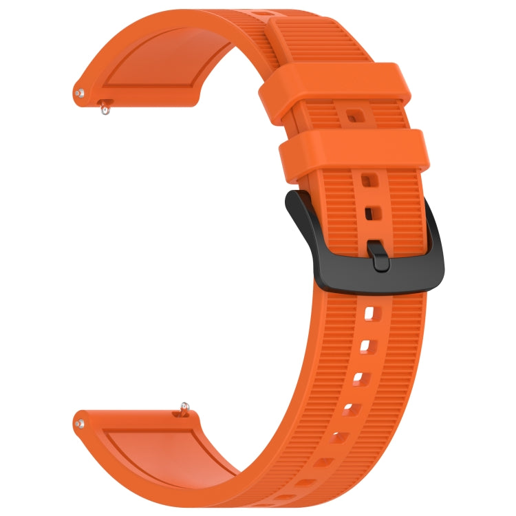 For Garmin Vivoactive 4 22mm Textured Silicone Solid Color Watch Band(Orange) - Watch Bands by PMC Jewellery | Online Shopping South Africa | PMC Jewellery
