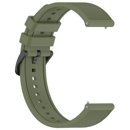 For Garmin Vivoactive 4 22mm Textured Silicone Solid Color Watch Band(Grey) - Watch Bands by PMC Jewellery | Online Shopping South Africa | PMC Jewellery