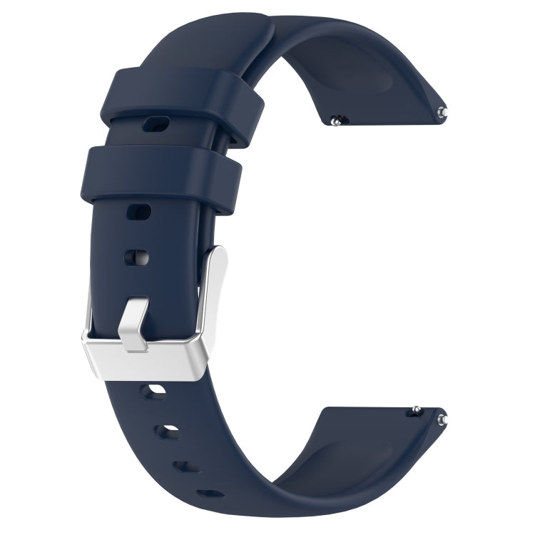 For Samsung Galaxy Watch 6 40mm 20mm Smooth Solid Color Silicone Watch Band(Midnight Blue) - free shipping - PMC TechLife - Order now!