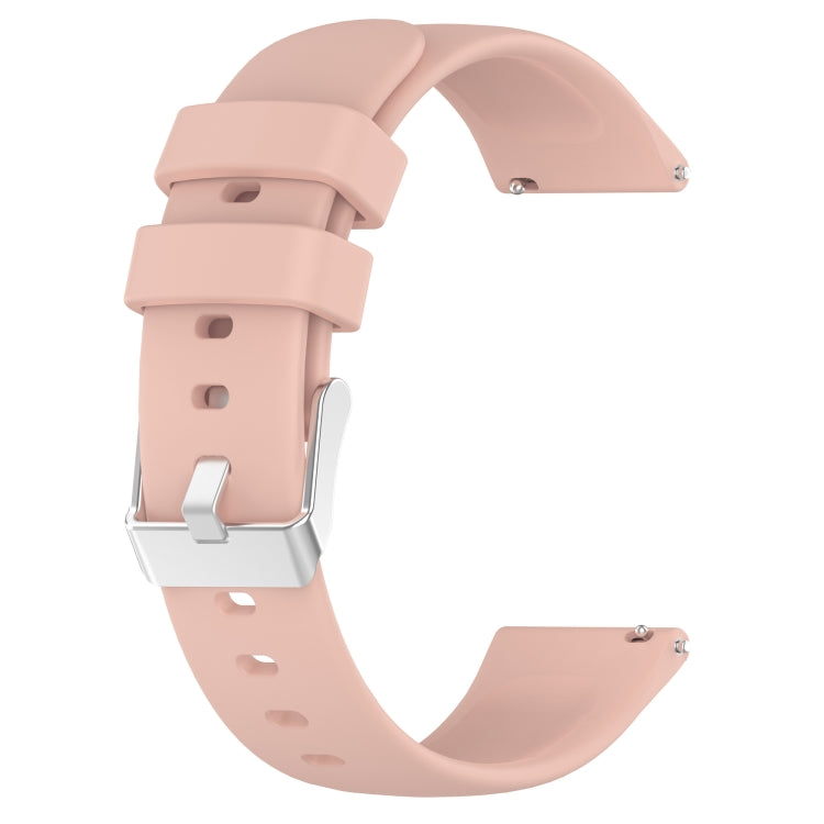 For Samsung Galaxy watch 5 Pro Golf Edition 20mm Smooth Solid Color Silicone Watch Band(Pink) - free shipping - PMC TechLife - Order now!
