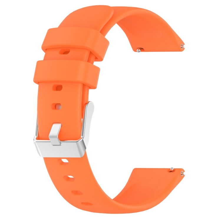 For Samsung Galaxy Watch 5  40mm 20mm Smooth Solid Color Silicone Watch Band(Orange) - free shipping - PMC TechLife - Order now!