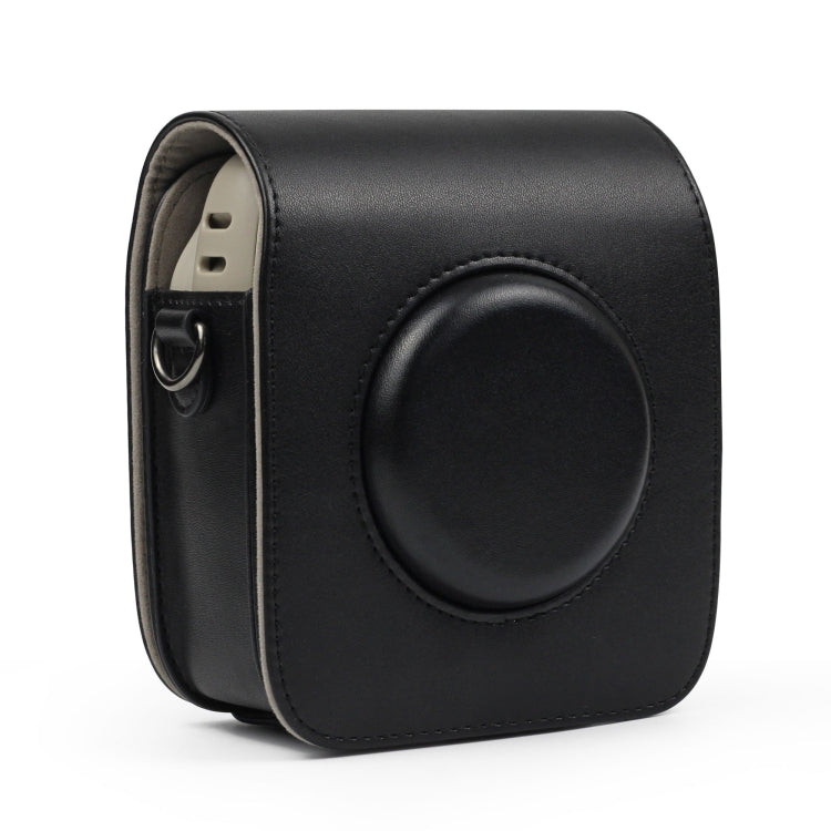 Full Body Camera PU Leather Case Bag with Strap for Fujifilm Instax Square SQ20(Black) - Leather Bag by PMC TechLife | Online Shopping South Africa | PMC TechLife