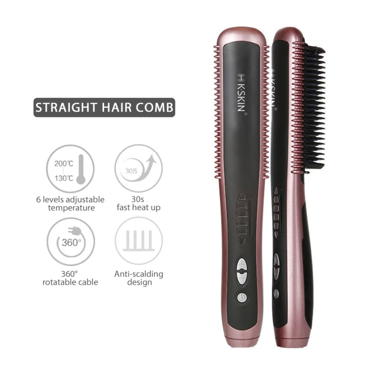 K-SKIN KD388A Electric Ceramic Hair Straightener Combs PTC Heating Hair Care Styling Comb Auto Massager Straightening Lrons - Hair Curler by K-SKIN | Online Shopping South Africa | PMC Jewellery | Buy Now Pay Later Mobicred