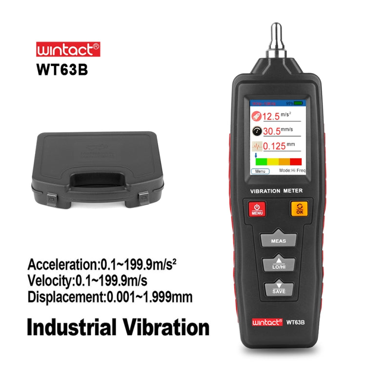 WINTACT WT63B Handheld Vibration Analyzer Digital Vibration Meter - Other Tester Tool by Wintact | Online Shopping South Africa | PMC Jewellery