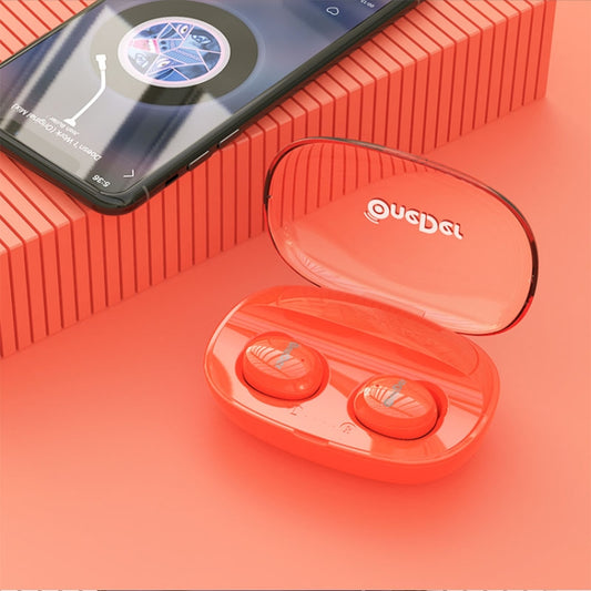 OneDer W12 Wireless Earphone with Waterproof IPX5 HD Stereo Sound TWS Bluetooth Earphone(Orange) - TWS Earphone by OneDer | Online Shopping South Africa | PMC Jewellery
