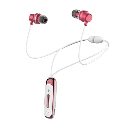 BT315 Sport Bluetooth Headset Wireless Stereo Earphone Bluetooth 4.1 Earpiece With Mic Sport Bass Magnetic Necklace Earpiece(Pink) - Sport Earphone by PMC Jewellery | Online Shopping South Africa | PMC Jewellery