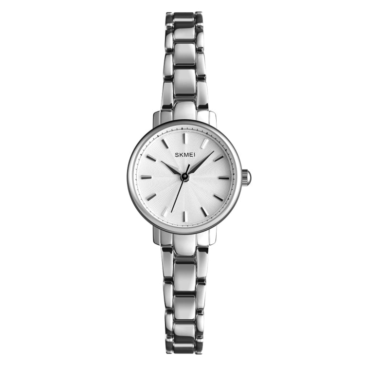 Skmei 1410 Lady Quartz Watch European and American Fashion Watch Business Leisure Steel Belt Lady Watch(Silver) - Alloy Watches by SKMEI | Online Shopping South Africa | PMC Jewellery | Buy Now Pay Later Mobicred