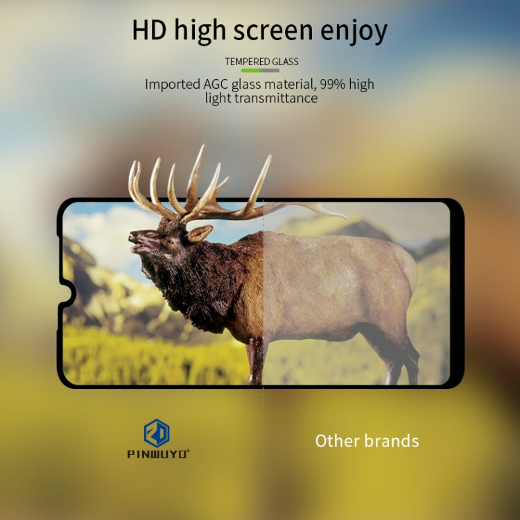 For Galaxy A10S PINWUYO 9H 2.5D Full Screen Tempered Glass Film(Black) - Galaxy Tempered Glass by PINWUYO | Online Shopping South Africa | PMC Jewellery | Buy Now Pay Later Mobicred