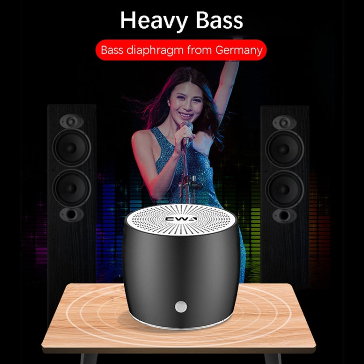 EWA A103 Portable Bluetooth Speaker Wireless Heavy Bass Bomm Box Subwoofer Phone Call Surround Sound Bluetooth Shower Speaker(Black) - Mini Speaker by EWA | Online Shopping South Africa | PMC Jewellery | Buy Now Pay Later Mobicred