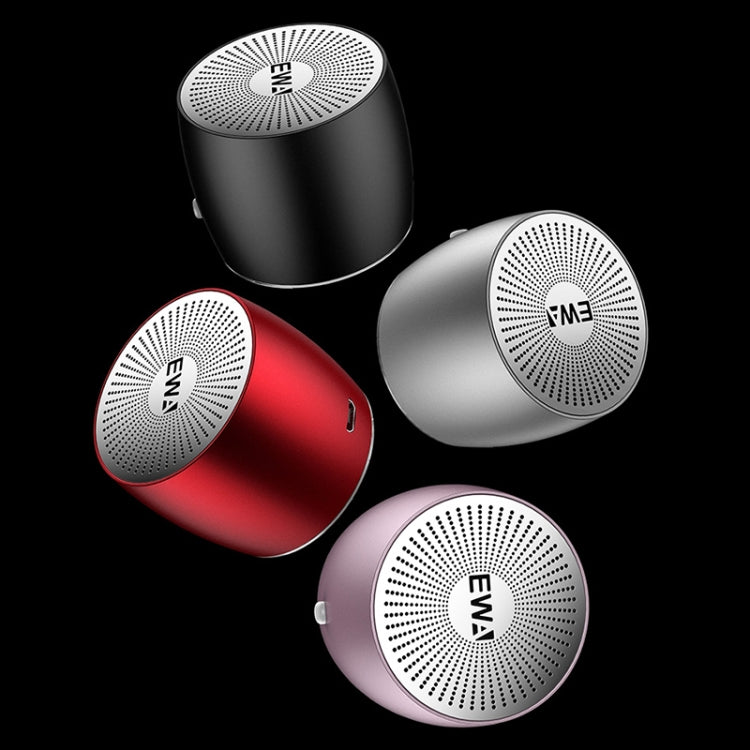 EWA A103 Portable Bluetooth Speaker Wireless Heavy Bass Bomm Box Subwoofer Phone Call Surround Sound Bluetooth Shower Speaker(Silver) - Mini Speaker by EWA | Online Shopping South Africa | PMC Jewellery | Buy Now Pay Later Mobicred