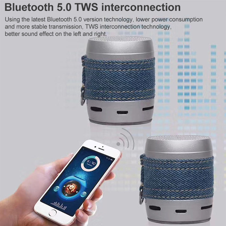 EWA A113 Portable Super Mini Bluetooth Speaker Wireless Bass Subwoofer Boom Box Speakers(Silver) - Mini Speaker by EWA | Online Shopping South Africa | PMC Jewellery | Buy Now Pay Later Mobicred