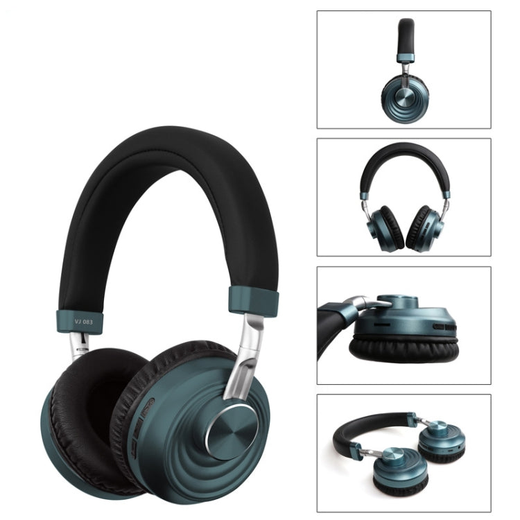 VJ083 Folding Wireless Headset Bluetooth Competitive Game Music Sports Plug Cartoon Wireless Headset(Gray) - Headset & Headphone by PMC TechLife | Online Shopping South Africa | PMC TechLife
