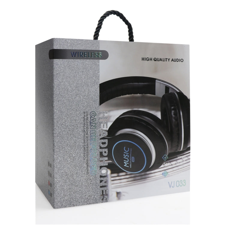 VJ033 Multi-function Upgrade Bluetooth 5.0 Headset Stereo Wireless LED Microphone FM Radio Headset(Blue) - Headset & Headphone by PMC TechLife | Online Shopping South Africa | PMC TechLife