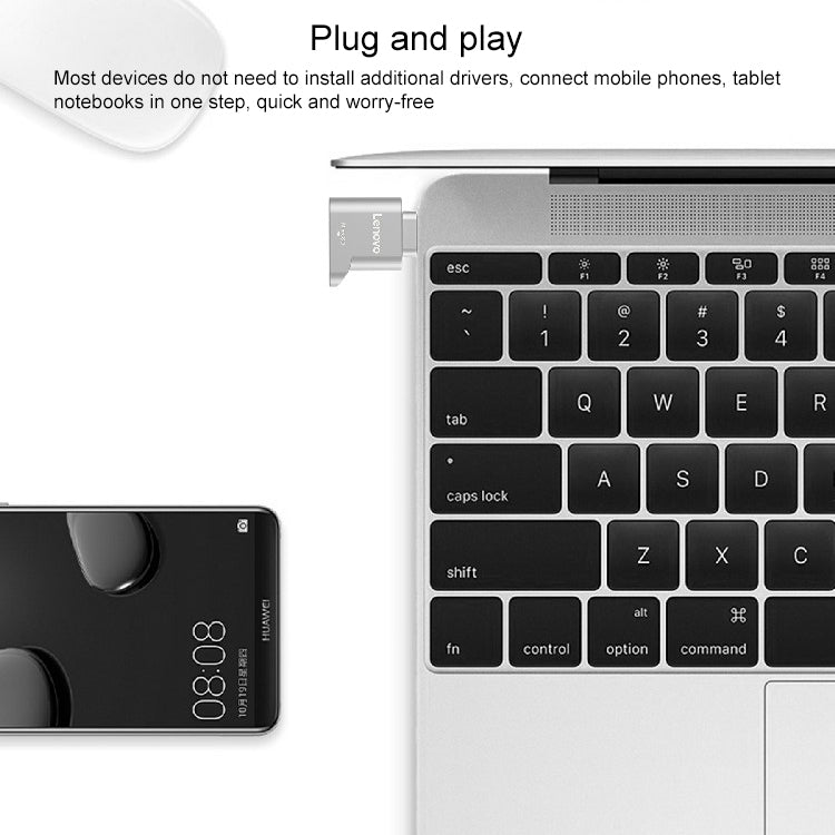 Lenovo D201 USB-C / Type-C To TF Card Reader - Card Reader by Lenovo | Online Shopping South Africa | PMC TechLife | Buy Now Pay Later Mobicred