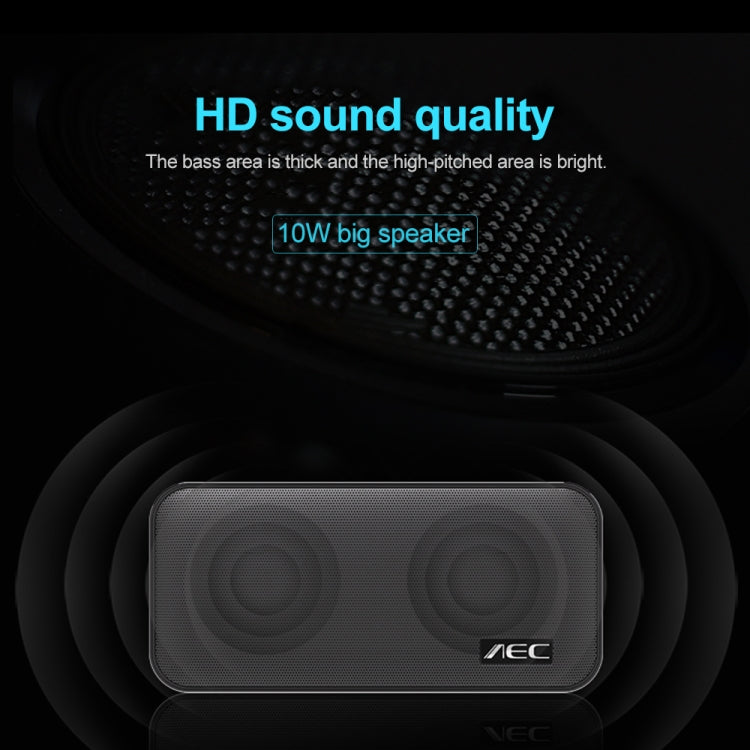 AEC BT-205 Portable Wireless Bluetooth Speaker Stereo Music Loudspeaker Built-in Microphone, Support TF Card(White) - free shipping - PMC TechLife - Order now!
