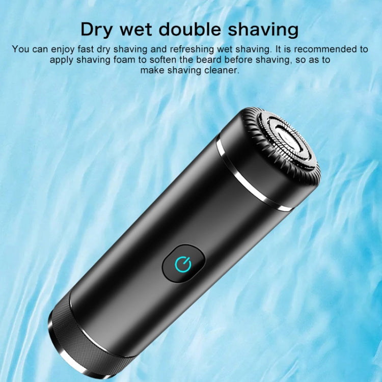 S1080 Mini Metal Turbo Electric Shaver Razor (Silver) - Electric Shavers by PMC Jewellery | Online Shopping South Africa | PMC Jewellery