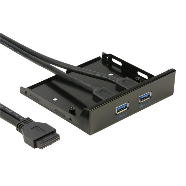 2-Port USB 3.0 3.5 inch Front Panel Data Hub for PC - free shipping - PMC TechLife - Order now!