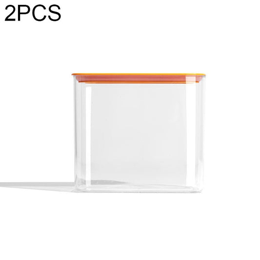 2 PCS Kitchen Transparent Sealed Cans with Lid Fresh-keeping Box, Size:Large(Fruit Yellow) - Preservation Supplies by PMC Jewellery | Online Shopping South Africa | PMC Jewellery